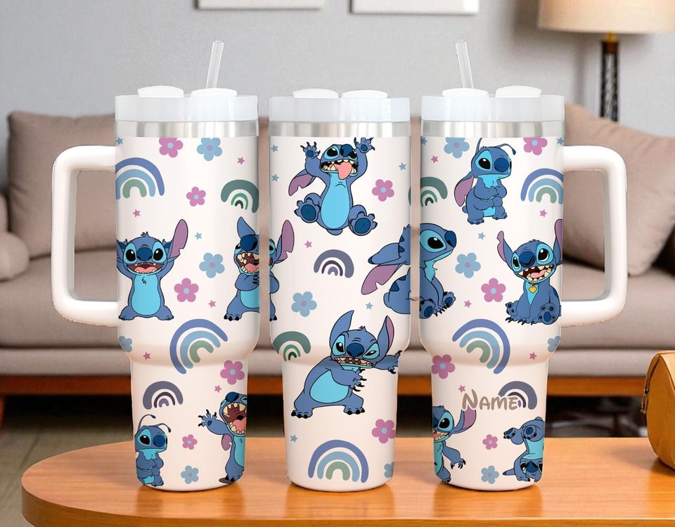 Personalized Blue Alien Tumbler