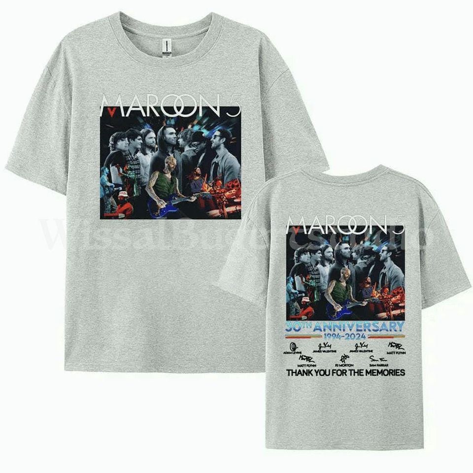 Maroon 5 30th Anniversary Tour T-Shirt - Vintage Band Tee