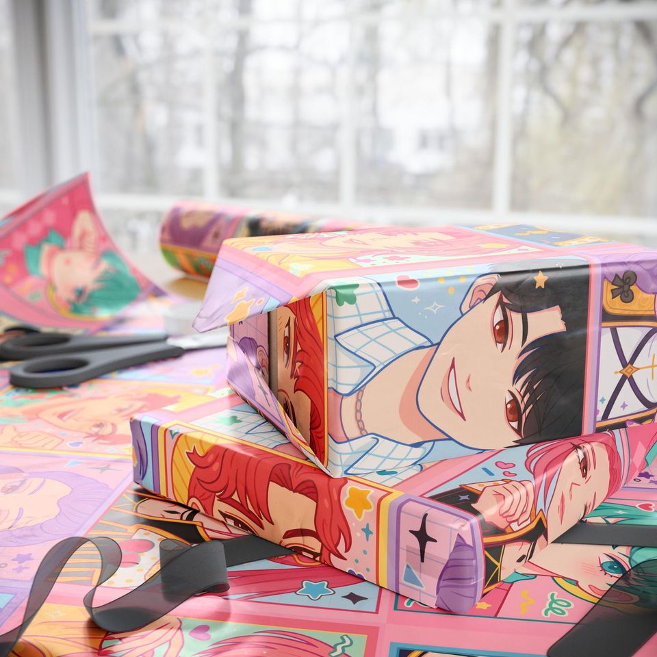 Kpop Anime Wrapping Paper