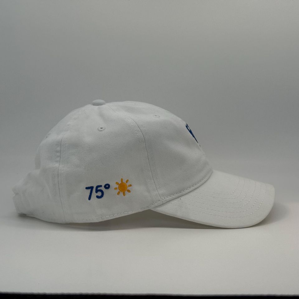 LA Forecast Dad Hat  White Strapback