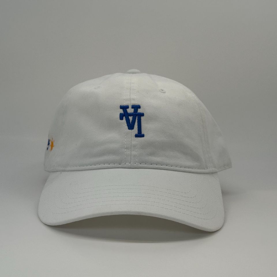 LA Forecast Dad Hat  White Strapback
