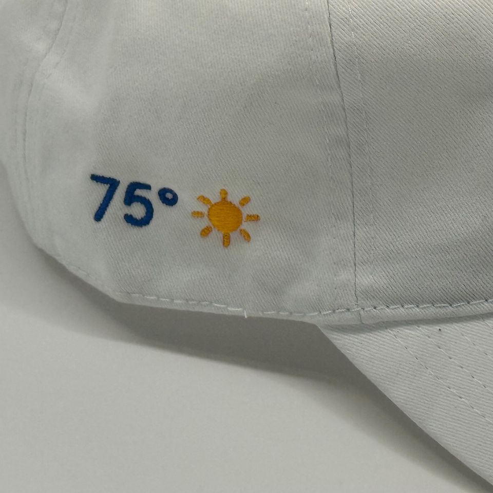 LA Forecast Dad Hat  White Strapback