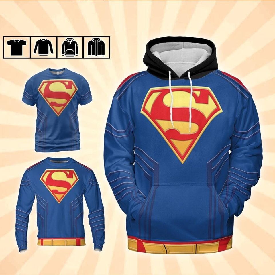 Cosplay Famous Super Hero Man Clark All Star  Fan Costume for Halloween, Conventions | Nerdy Outfit for Comic & Character Lovers