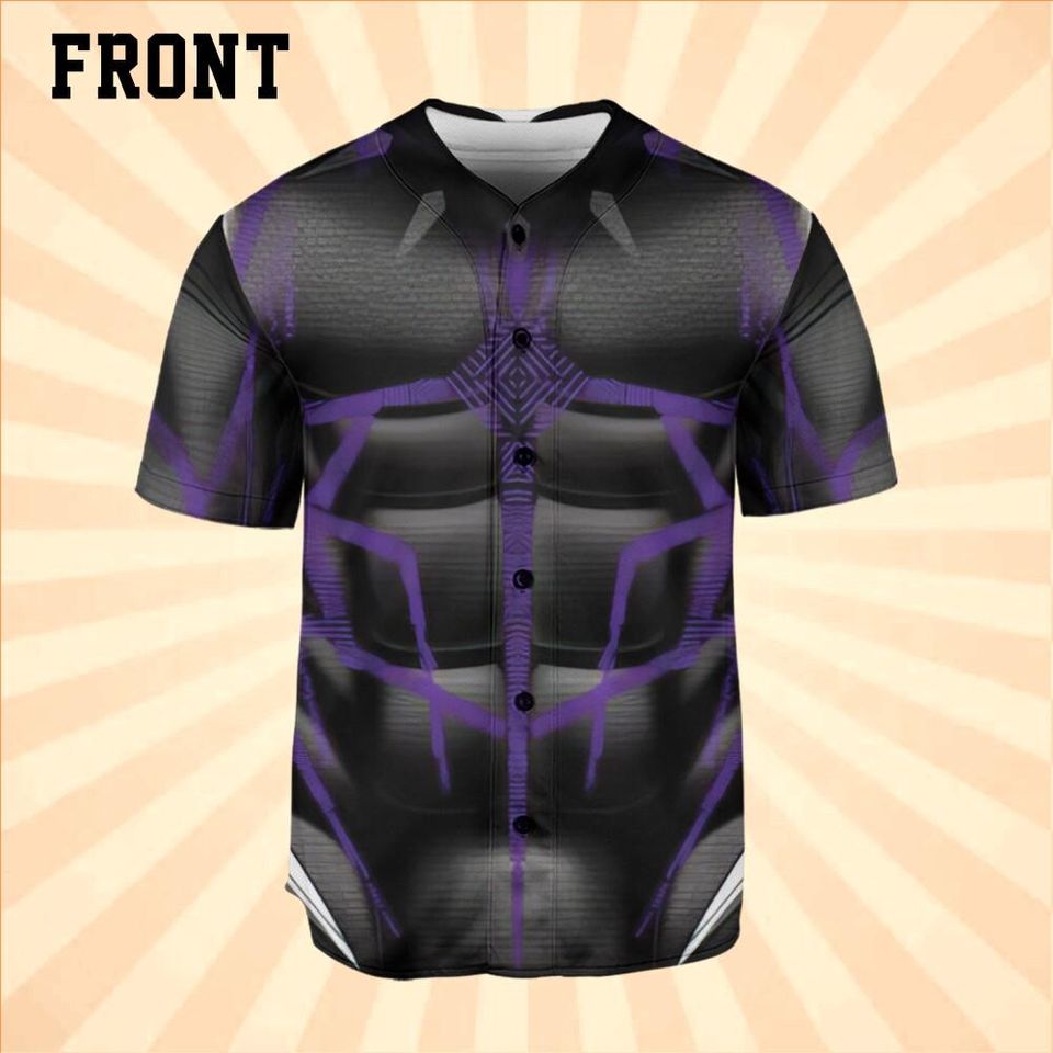 Personalized Cosplay Black Panther Marvel Baseball Jersey