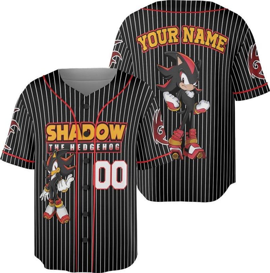 Custom Sonic Jersey Baseball, Personalized