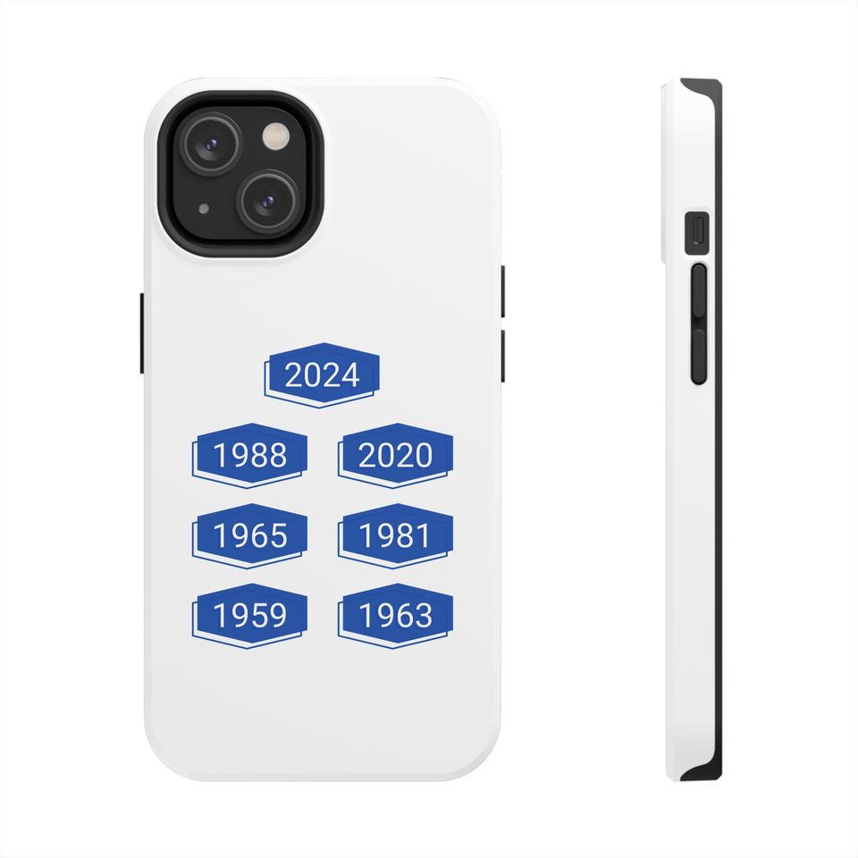 LA Dodgers World Series History iPhone Case