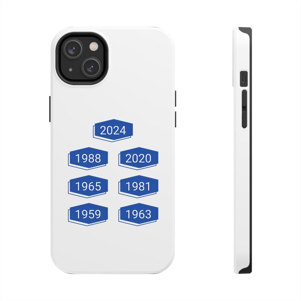 LA Dodgers World Series History iPhone Case