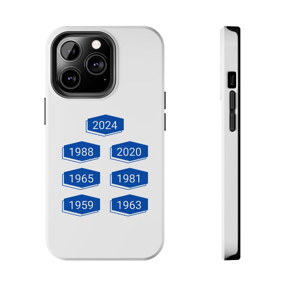 LA Dodgers World Series History iPhone Case