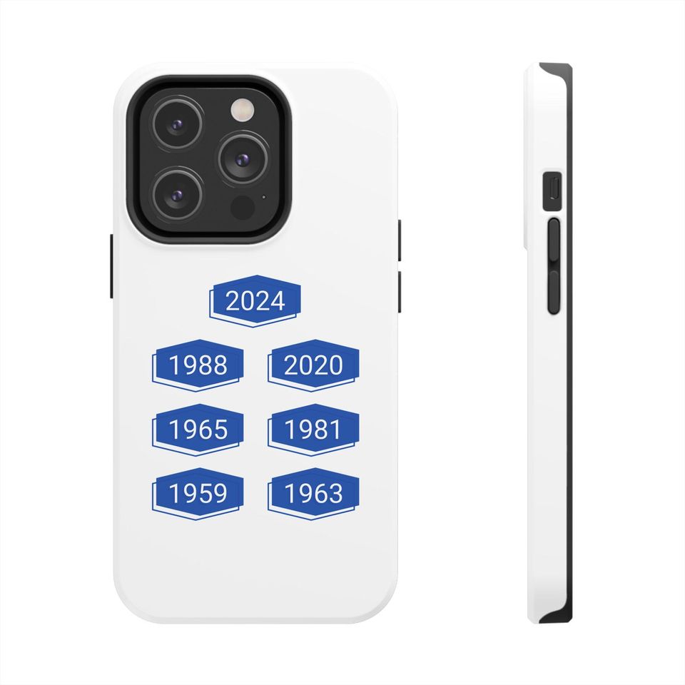 LA Dodgers World Series History iPhone Case