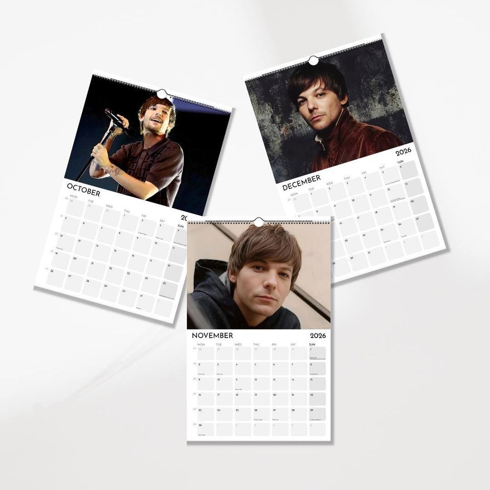 2026 Celebrity Wall Calendar: Minimalist Home Office Decor