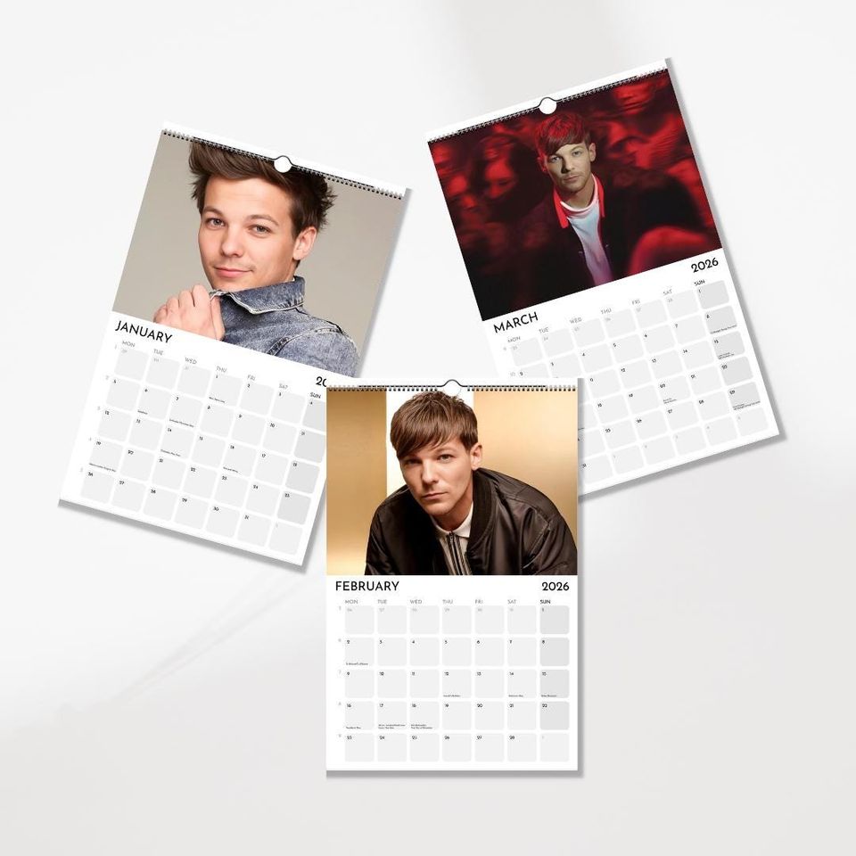 2026 Celebrity Wall Calendar: Minimalist Home Office Decor