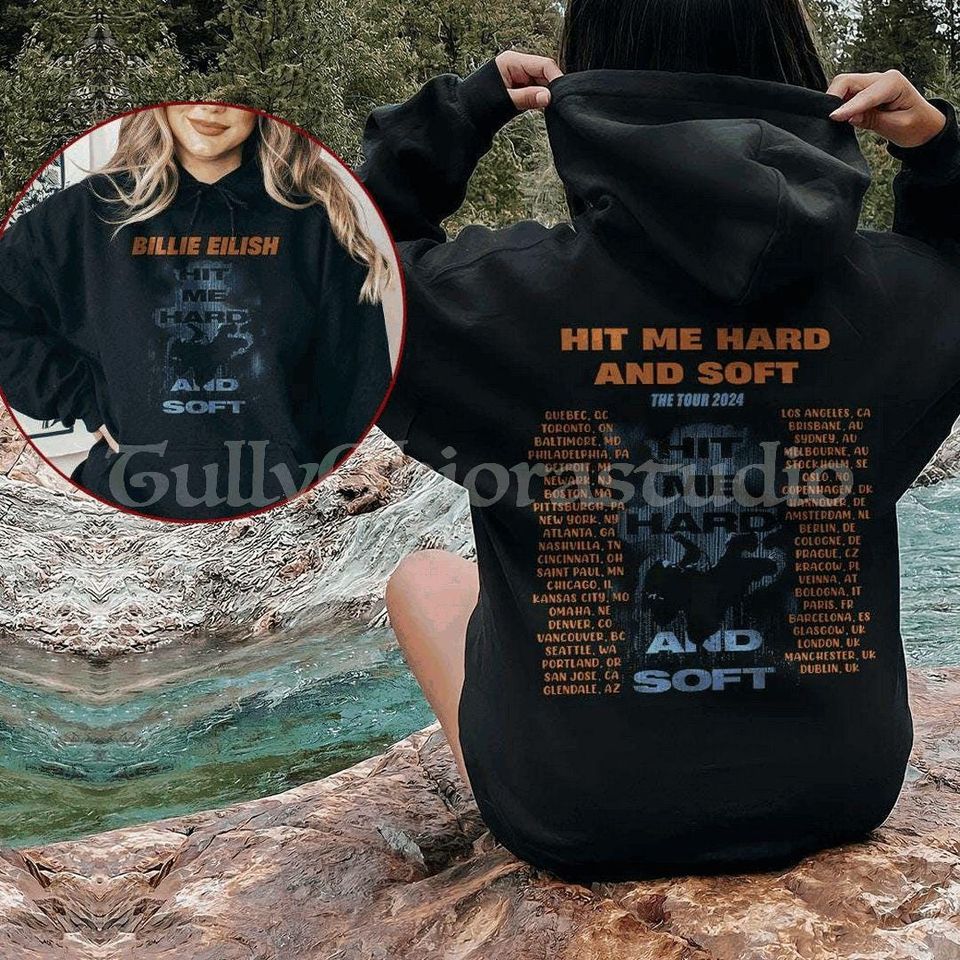 Hit Me Hard and Soft Sweatshirt, Billie Eilish Tour Merch