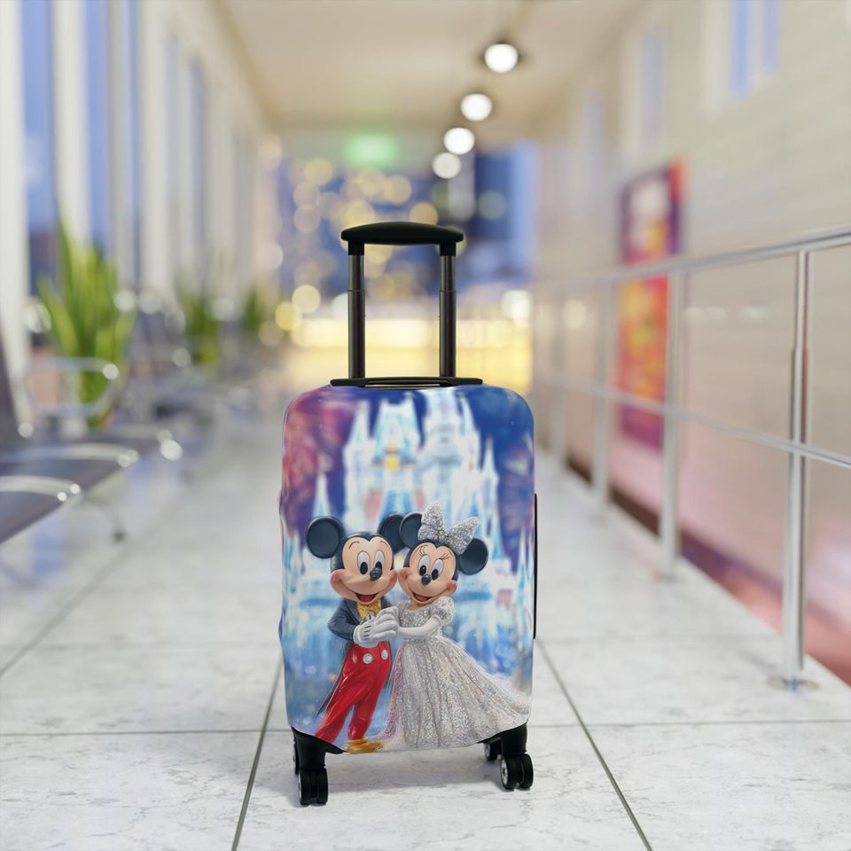 Mickey & Minnie Wedding Luggage Cover, Magical Travel Protector