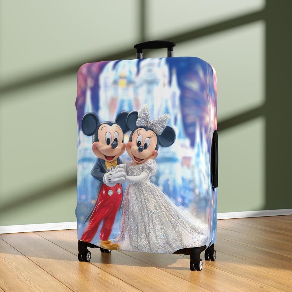 Mickey & Minnie Wedding Luggage Cover, Magical Travel Protector