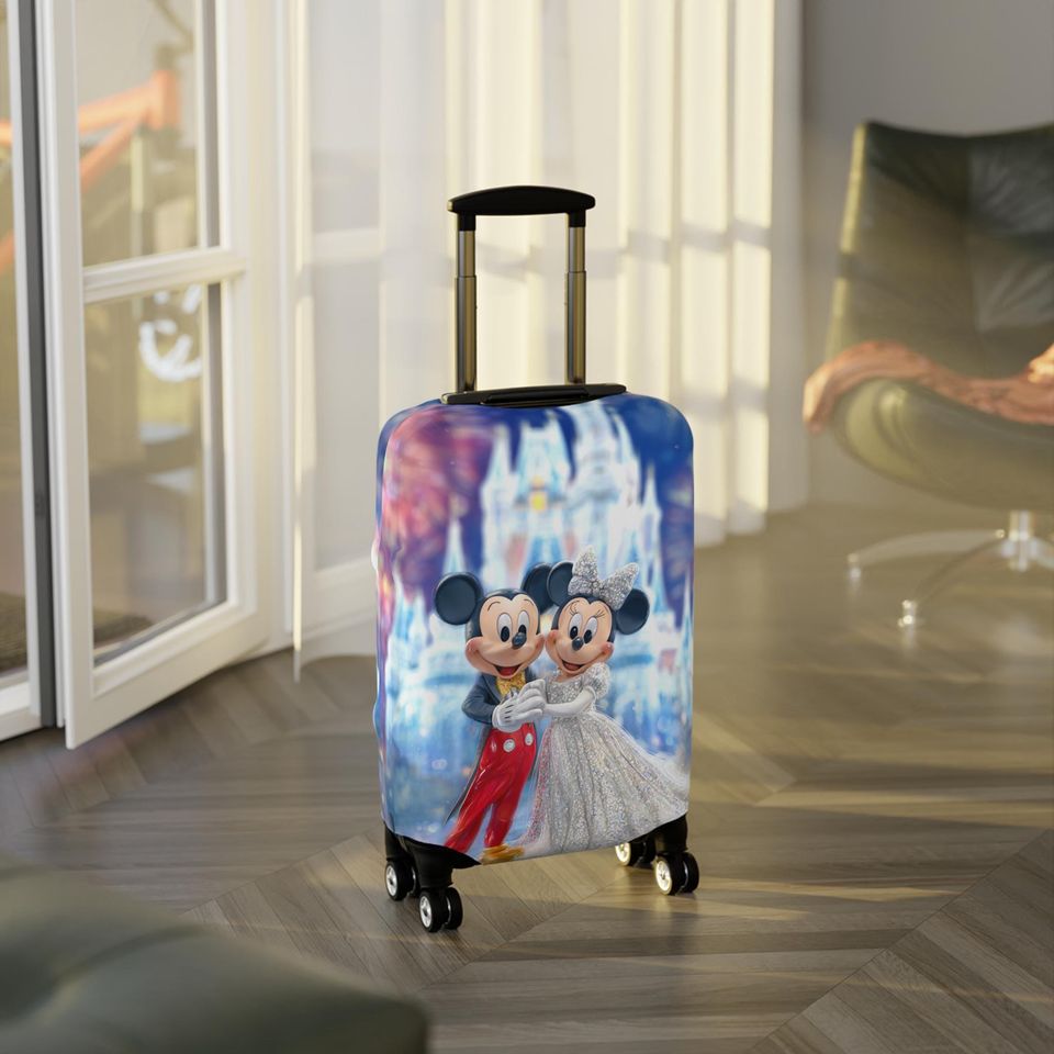 Mickey & Minnie Wedding Luggage Cover, Magical Travel Protector
