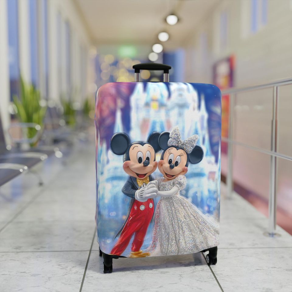 Mickey & Minnie Wedding Luggage Cover, Magical Travel Protector