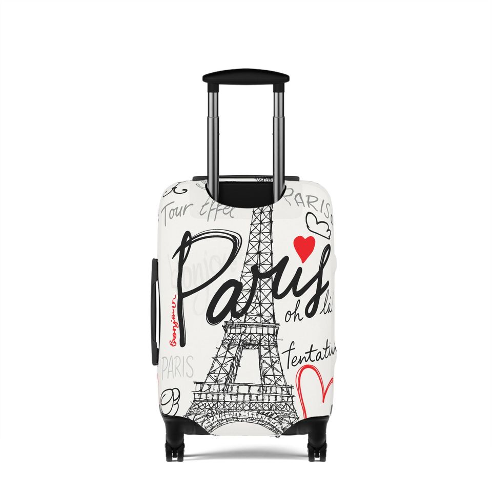 Paris Eiffel Tower Luggage Cover, Travel Suitcase Protector