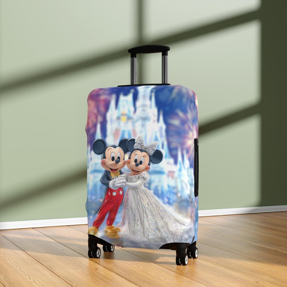 Mickey & Minnie Wedding Luggage Cover, Magical Travel Protector
