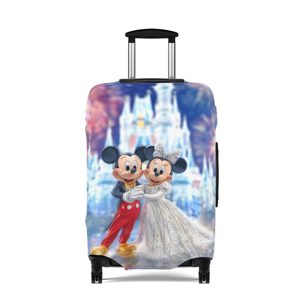 Mickey & Minnie Wedding Luggage Cover, Magical Travel Protector