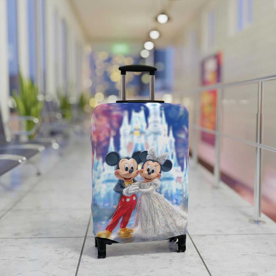 Mickey & Minnie Wedding Luggage Cover, Magical Travel Protector