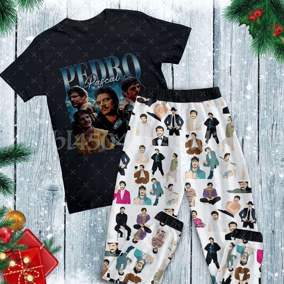 Pedro Pascal Family Christmas Pajamas
