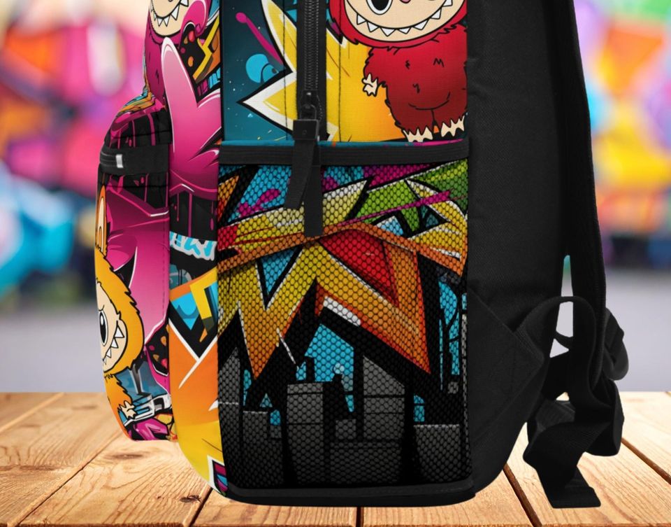 Labubu Backpack for Boys and Girls, Back to School Bag, Crew Themed Backpack