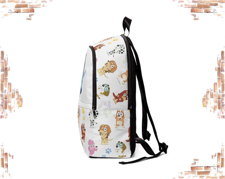 Cute BlueyDad Dad Kids Backpack