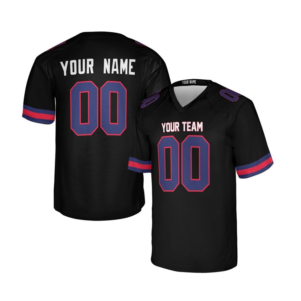 Personalized Black Giants Jersey: Game Jersey, Add Name & Number, Adult Sizes