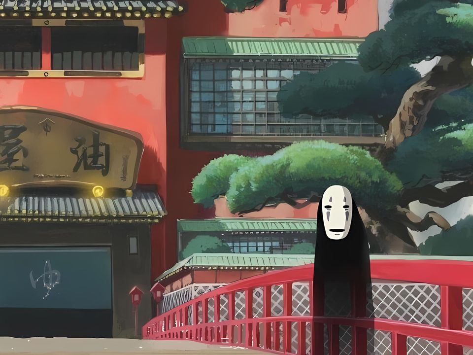 Spirited Away Movie Printable Poster, Studio Ghibli Print, Anime Room Decor