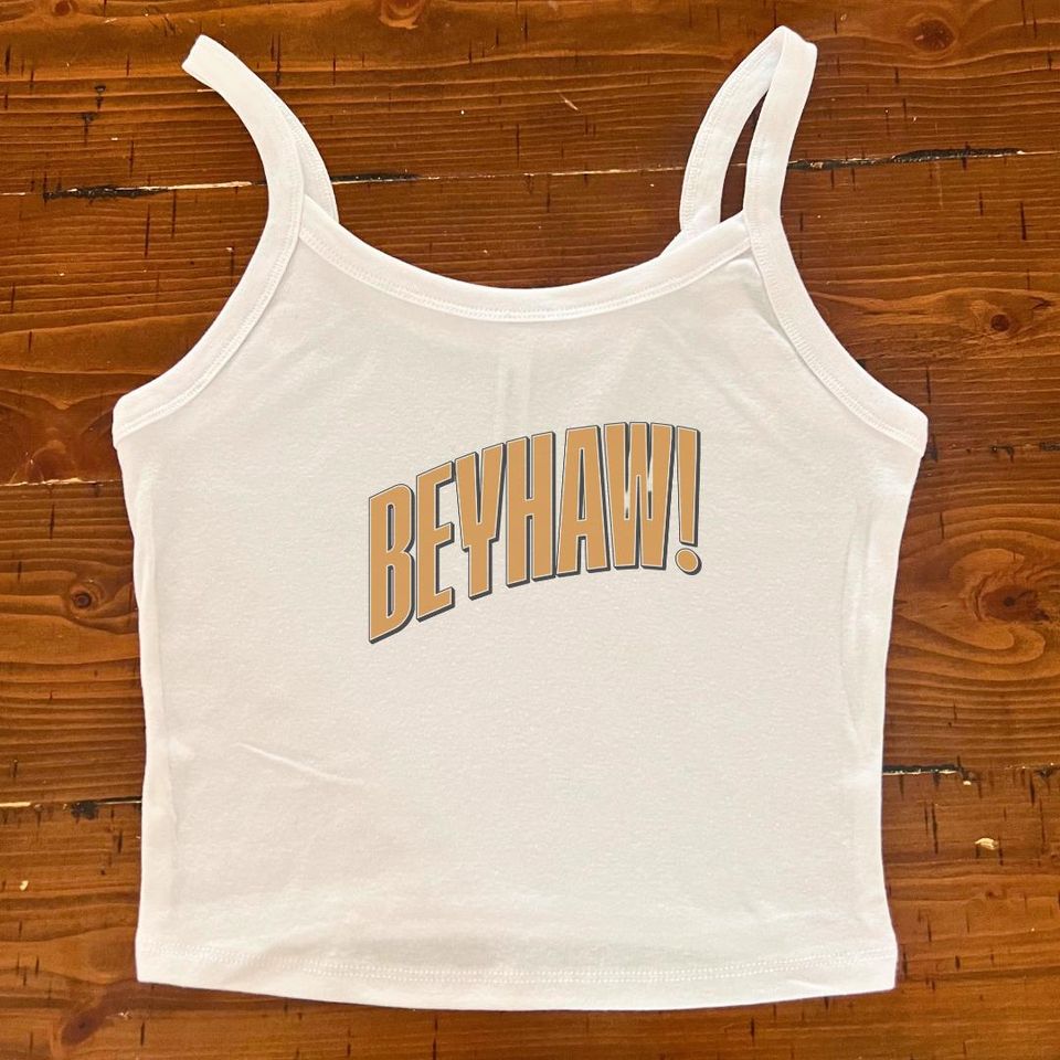 BeyHaw! Y2K Country Glam Spaghetti Strap Tank Top
