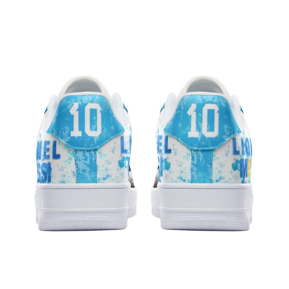 Lionel Messi Leather Low Top Sneakers