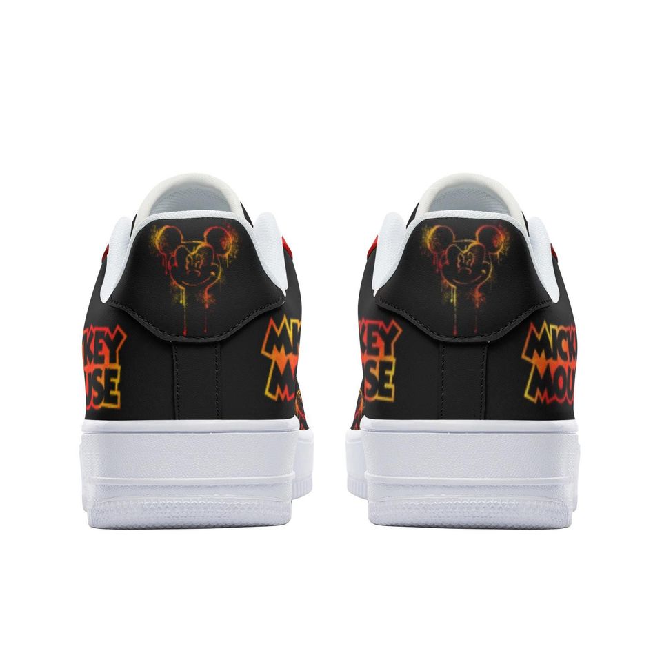 Mickey Mouse Leather Low Top Sneakers