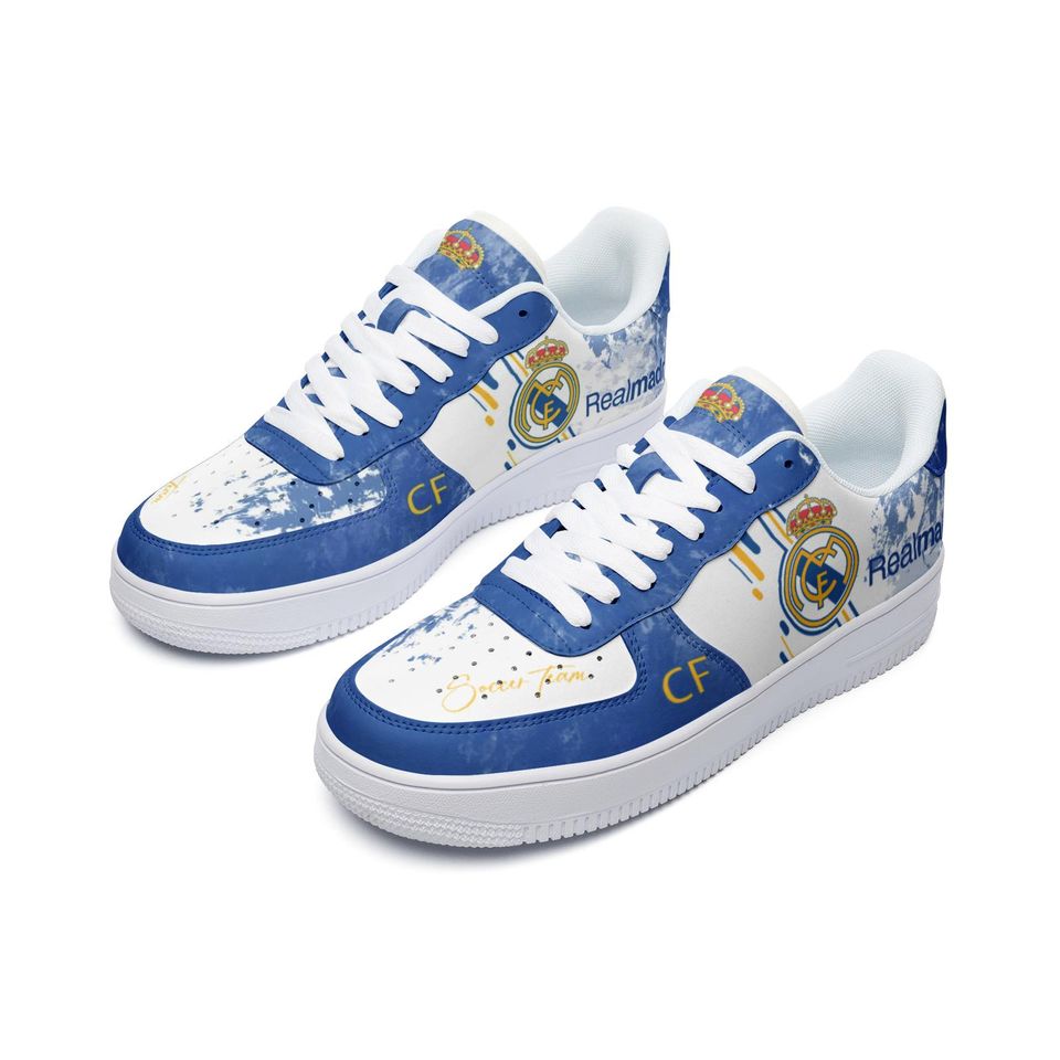 Real Madrid Leather Low Top Sneakers