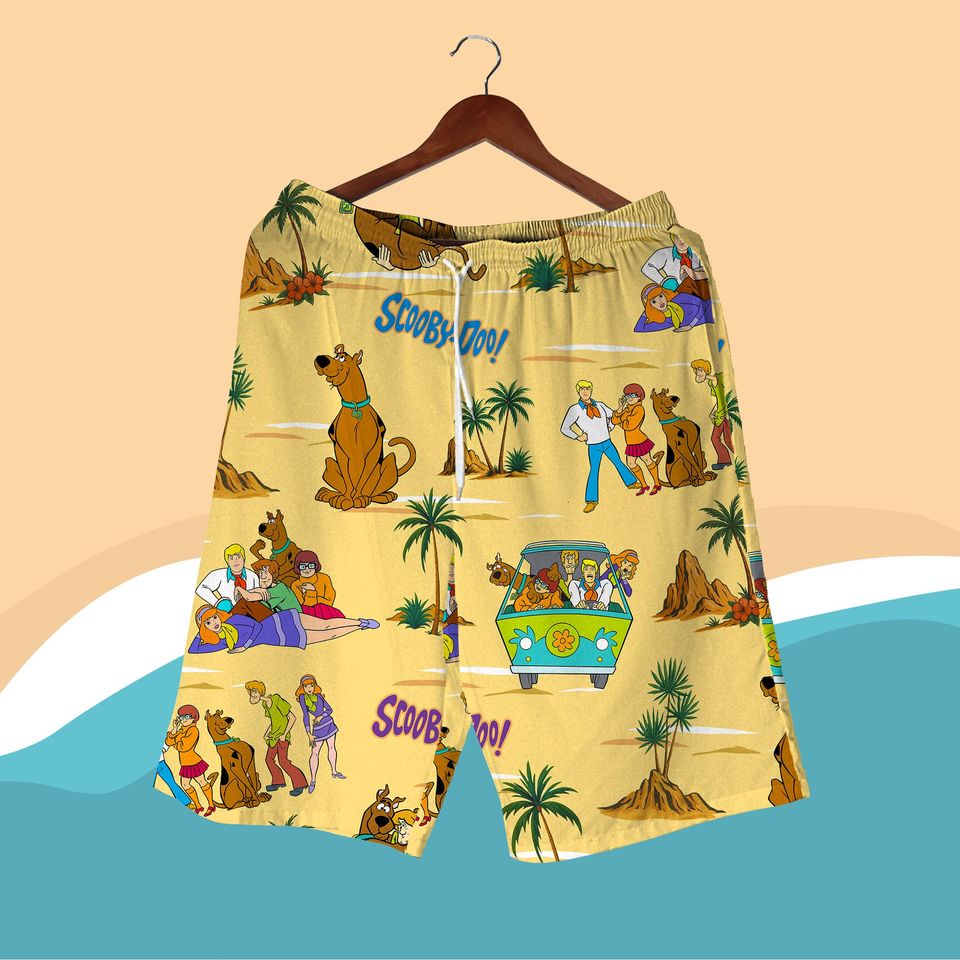 Scooby, Shaggy, and the Mystery Hawaiian Shirt Vintage Tropical Summer Outfit