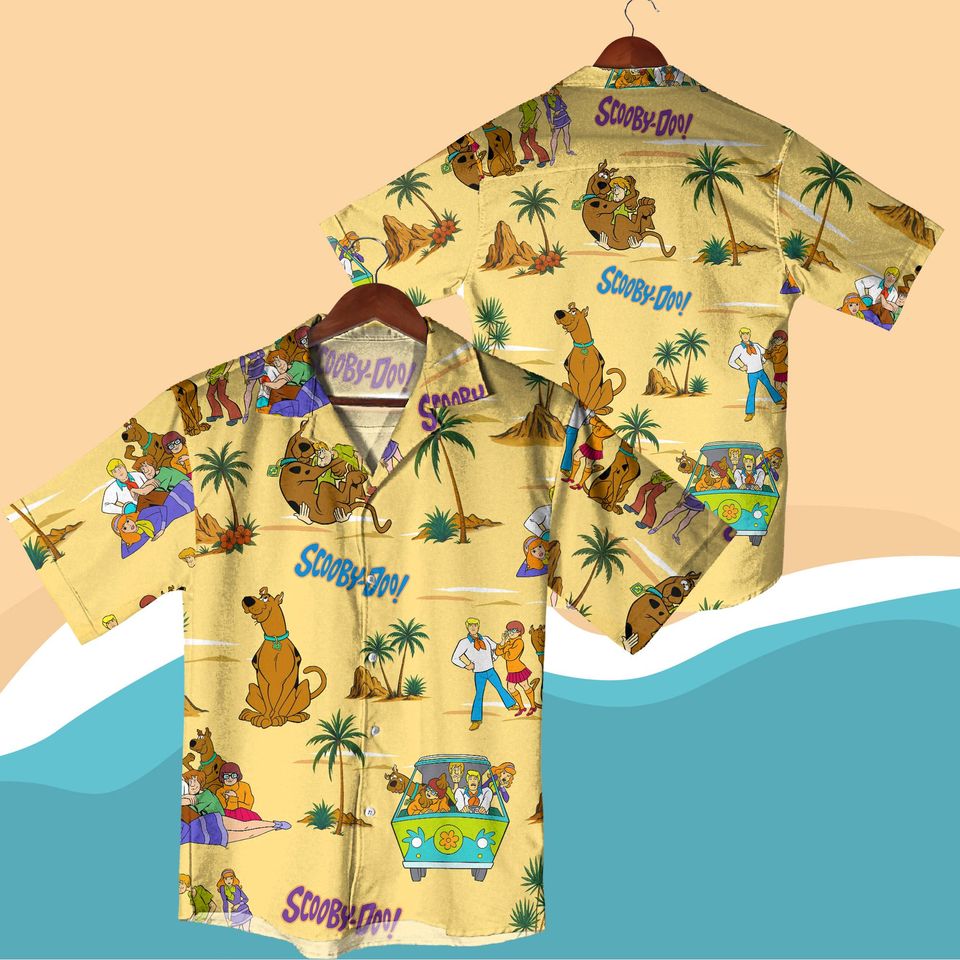 Scooby, Shaggy, and the Mystery Hawaiian Shirt Vintage Tropical Summer Outfit