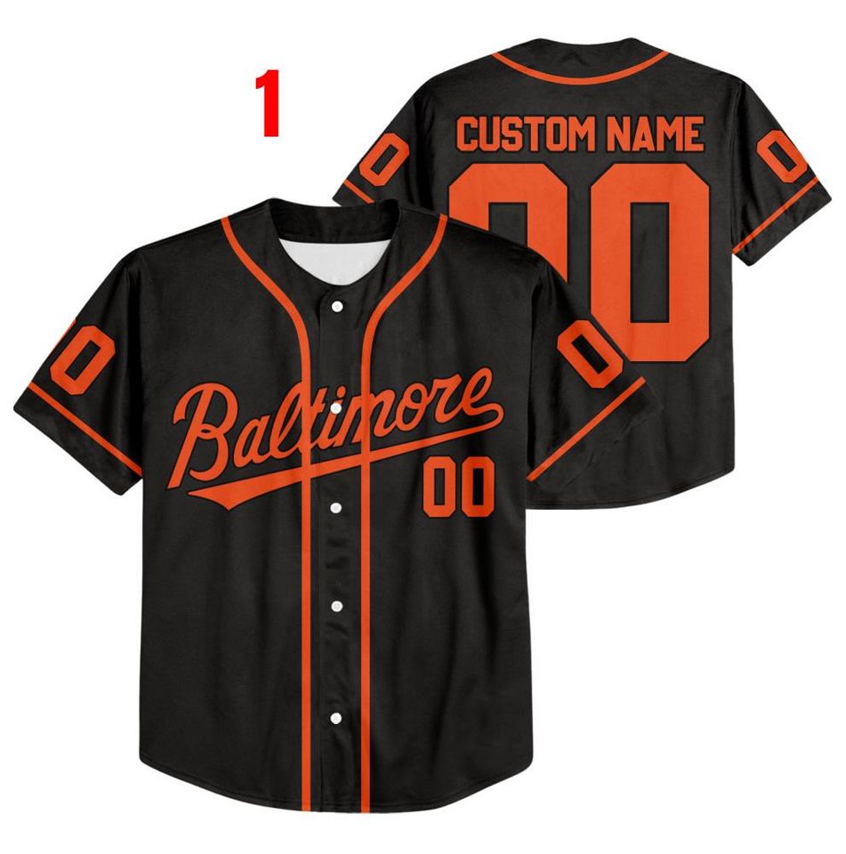 Custom Baltimore Baseball Team Jersey, Custom Name & Number Baltimore Baseball Jersey Uniform, Jersey For Fan, Baseball Lovers 8425MD38
