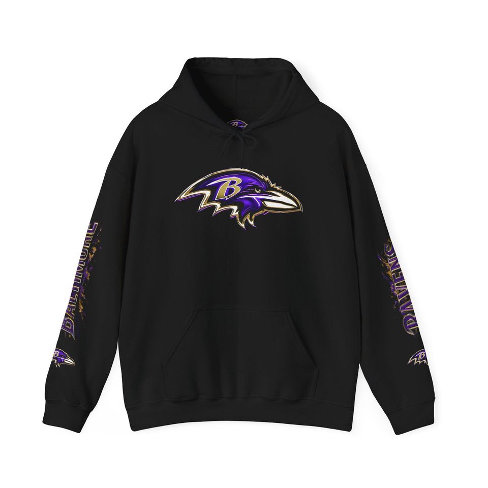 Baltimore Ravens Hoodie, Chrome Edition, Game Day Wear