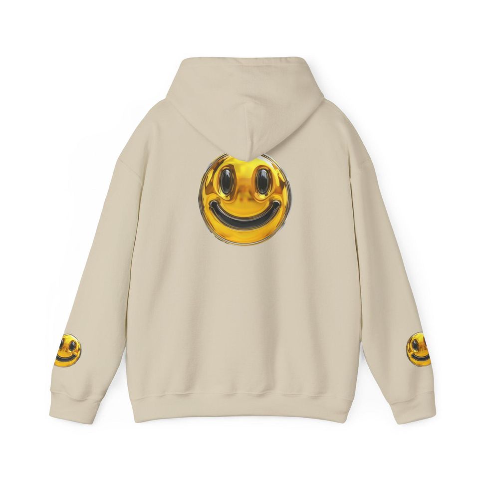 Gold Smiley Face 3D Hoodie