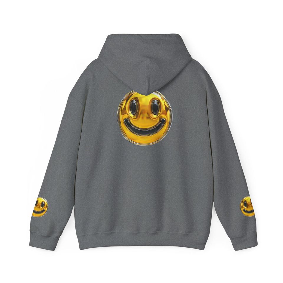 Gold Smiley Face 3D Hoodie