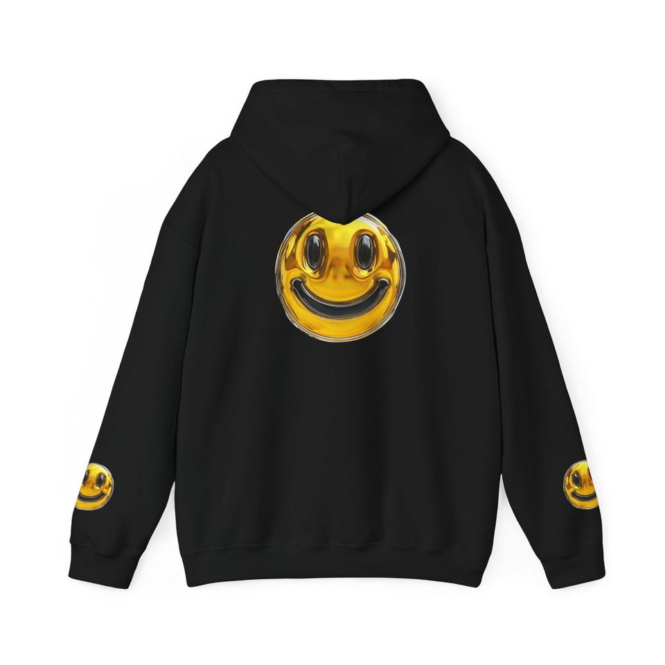 Gold Smiley Face 3D Hoodie