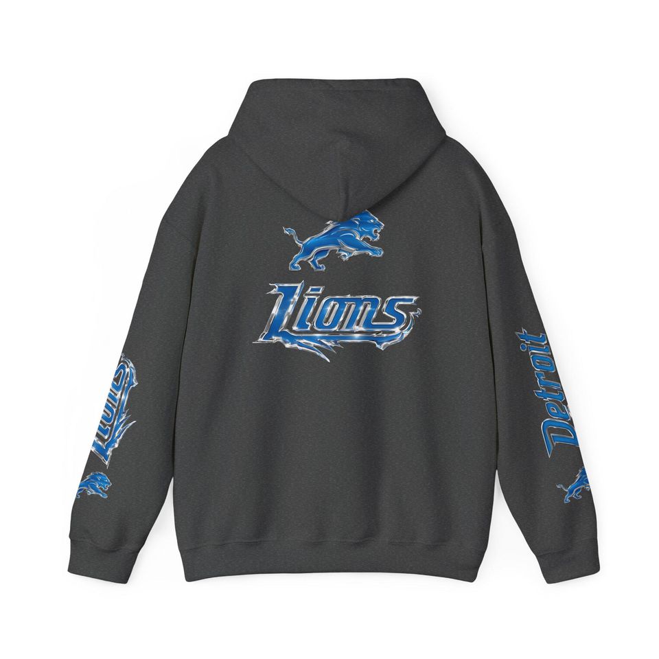 Detroit Lions Hoodie, Chrome Edition Pullover