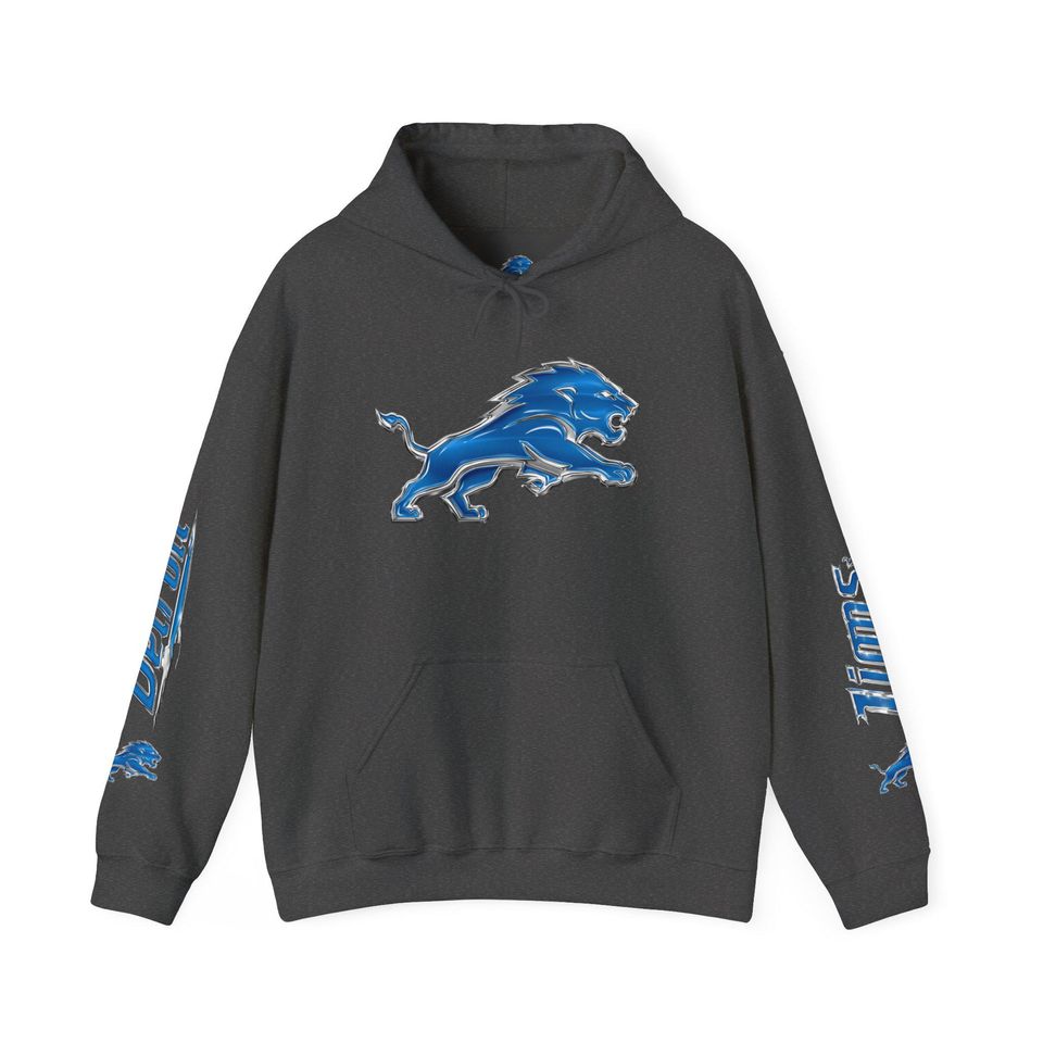 Detroit Lions Hoodie, Chrome Edition Pullover