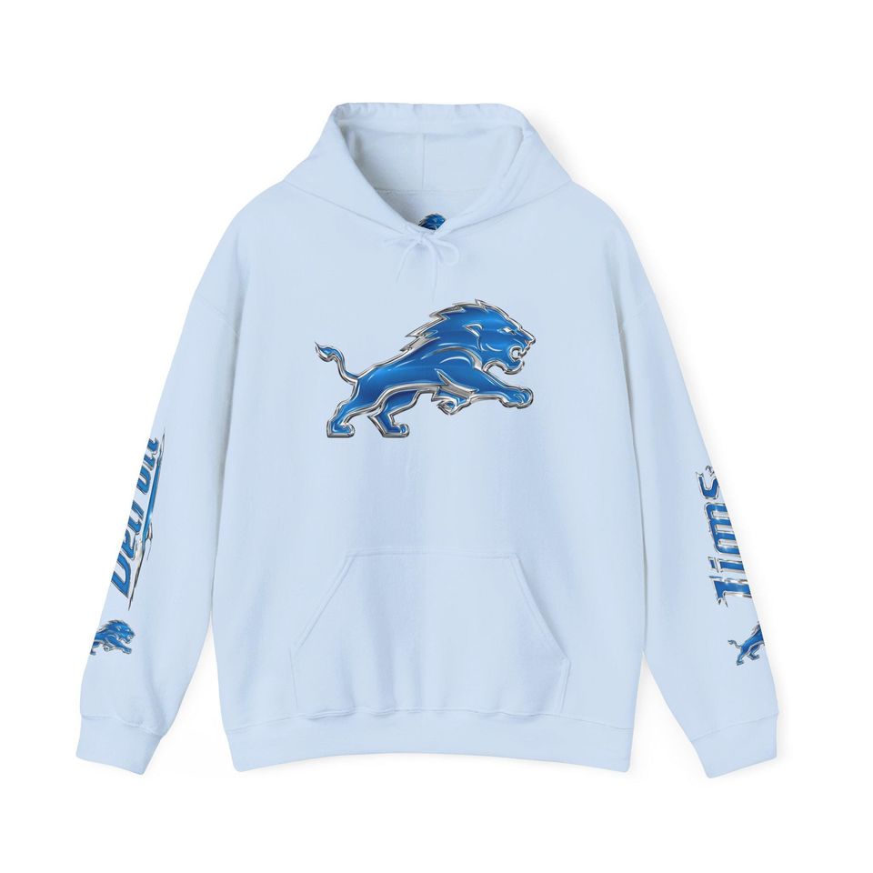 Detroit Lions Hoodie, Chrome Edition Pullover