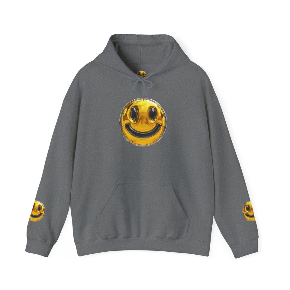 Gold Smiley Face 3D Hoodie
