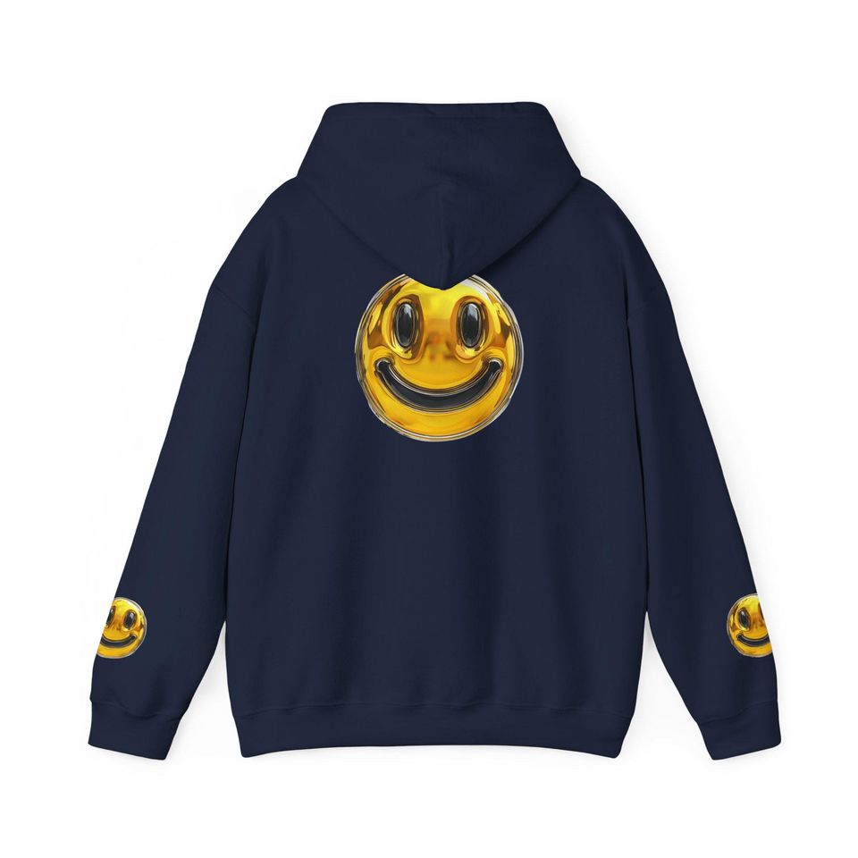 Gold Smiley Face 3D Hoodie