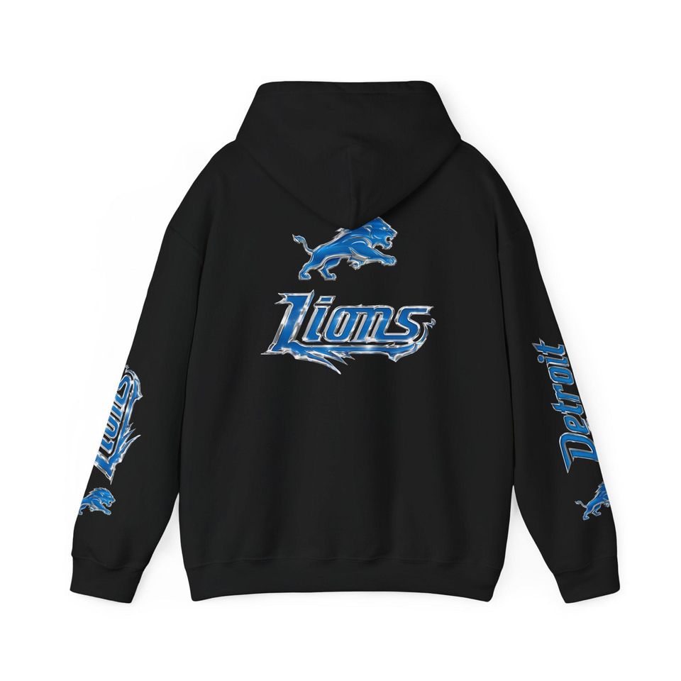 Detroit Lions Hoodie, Chrome Edition Pullover