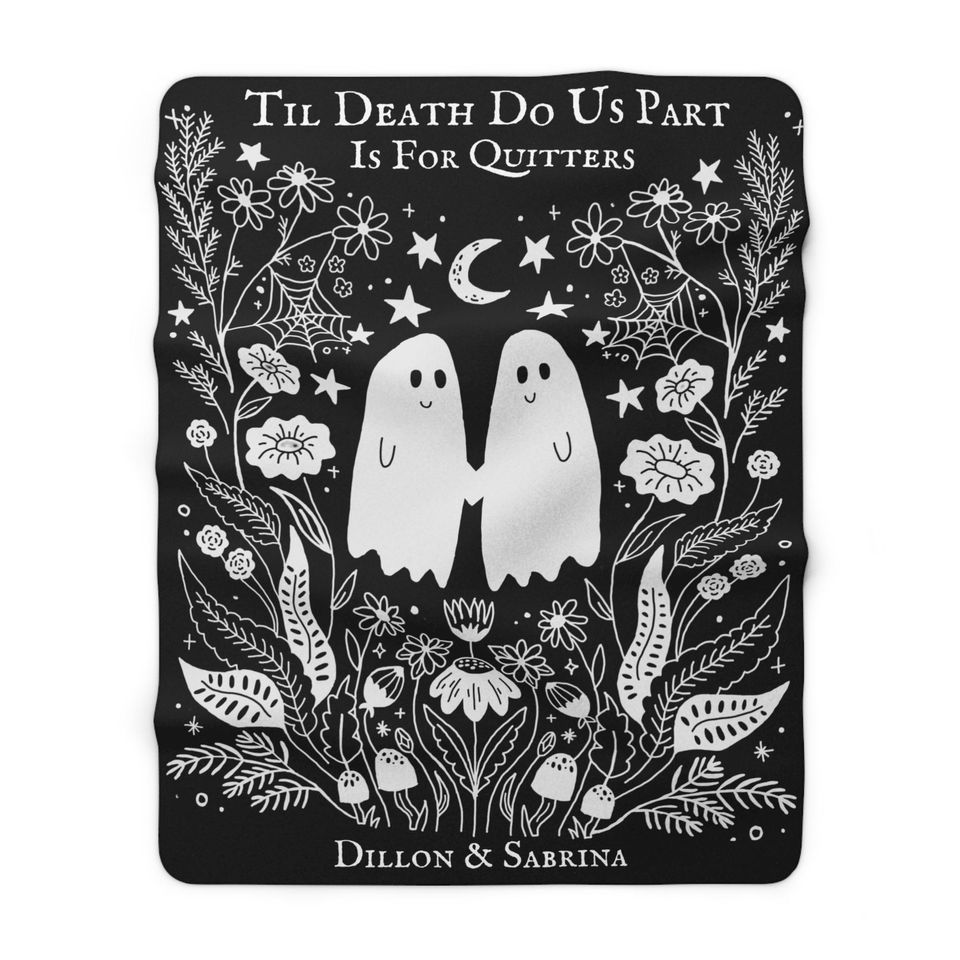 Ghostly Love Sherpa Fleece Blanket