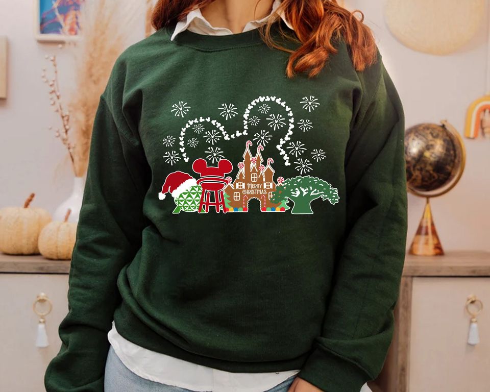 Disney Christmas Sweatshirt, Magic Kingdom Christmas Sweatshirt