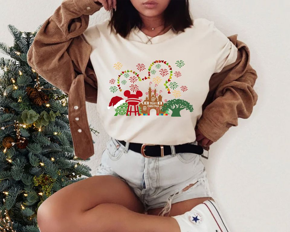 Disney Christmas Sweatshirt, Magic Kingdom Christmas Sweatshirt