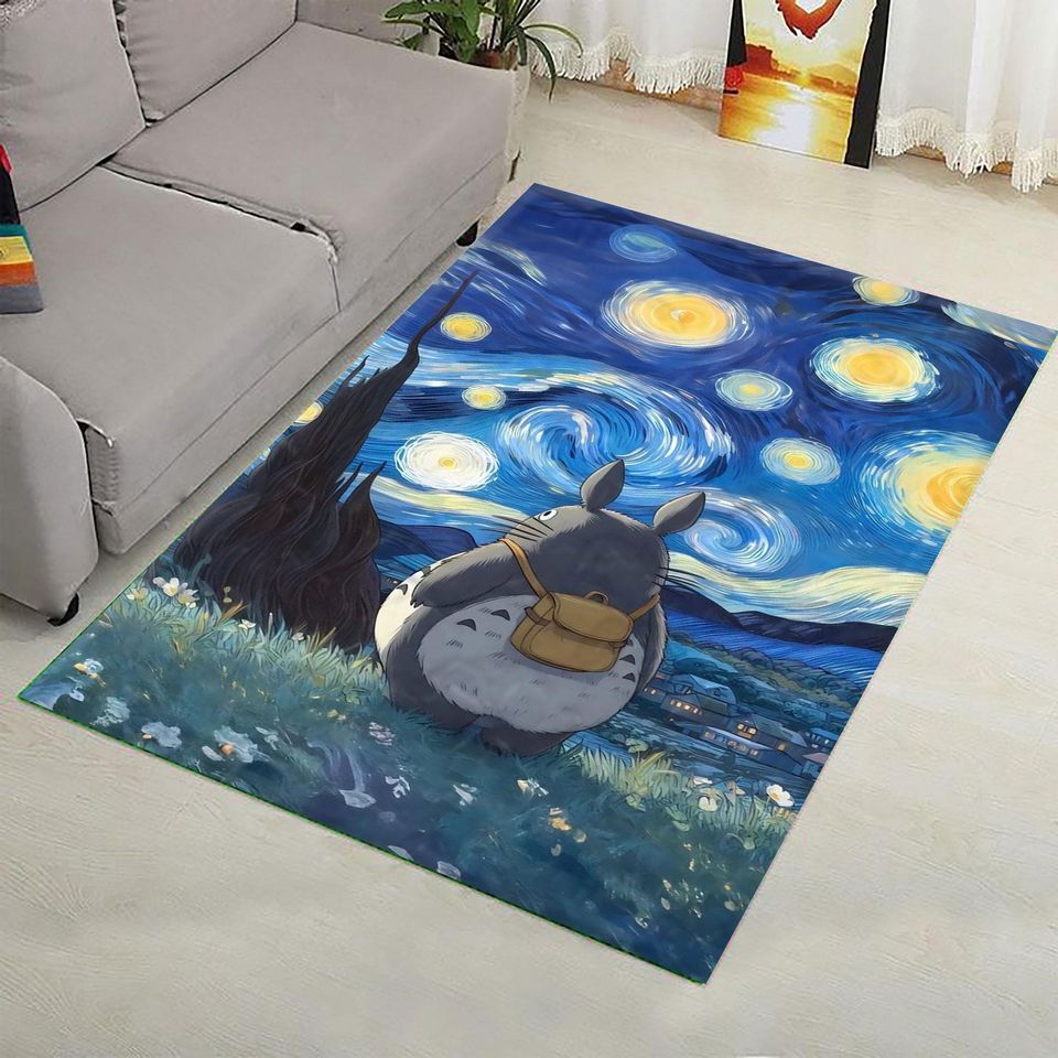 Ghibli Totoro Rug, Japanese Anime Decor